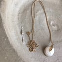 White Pearl on Dainty Gold Chain