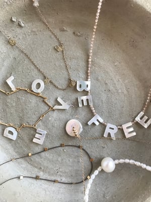 Image of White Pearl on Dainty Gold Chain