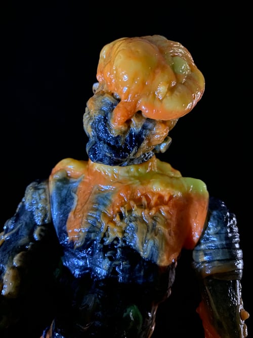 Image of Orange/ Black/ GID marbled FrankenMerrick 