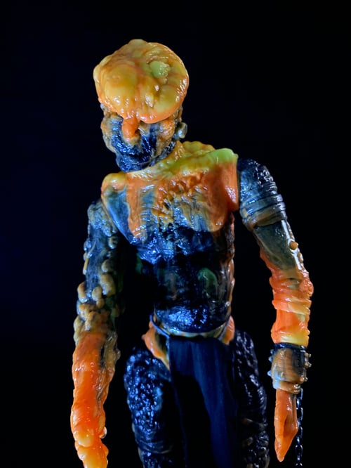 Image of Orange/ Black/ GID marbled FrankenMerrick 