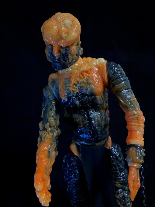 Image of Orange/ Black/ GID marbled FrankenMerrick 