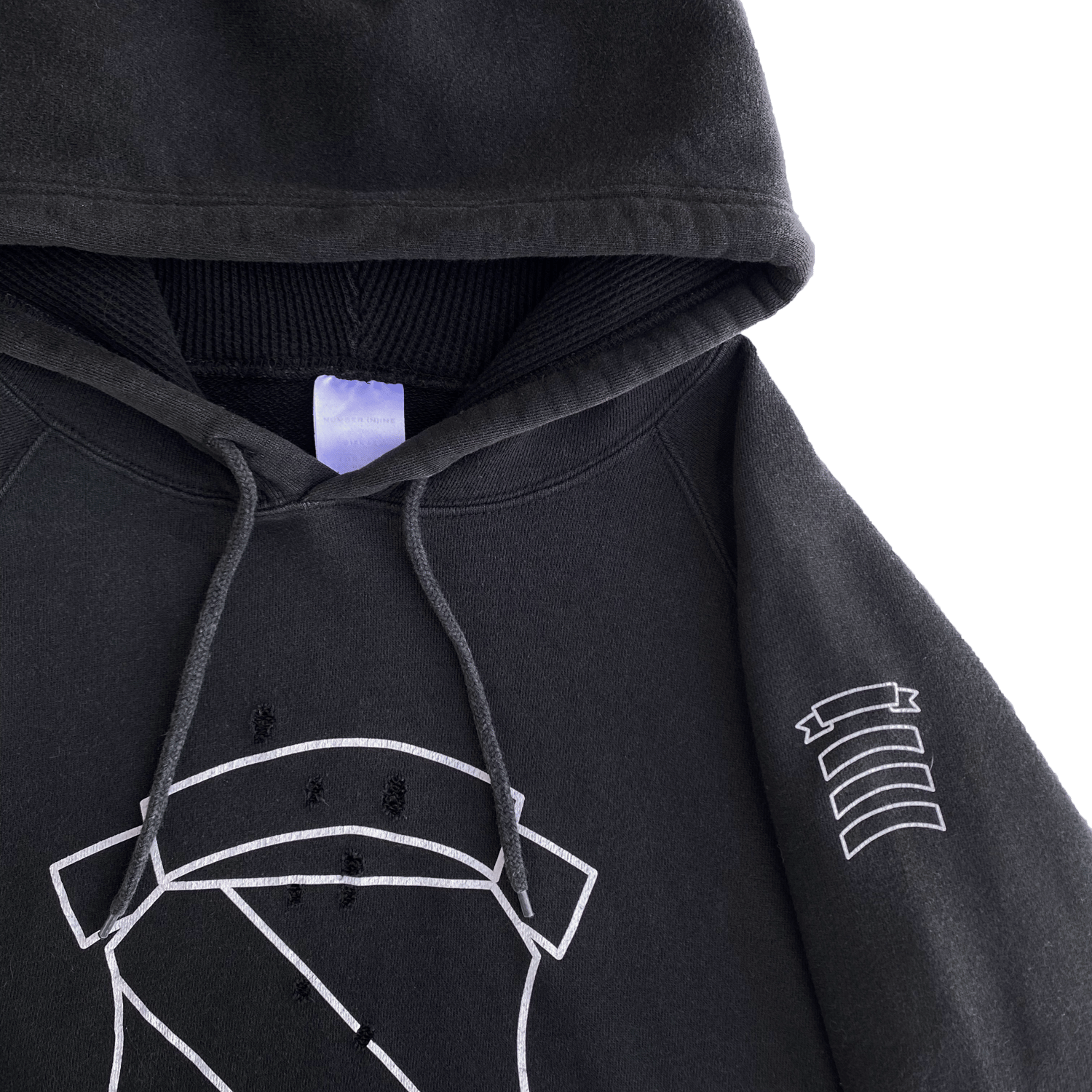 God shield 2025 asymmetric hoodie