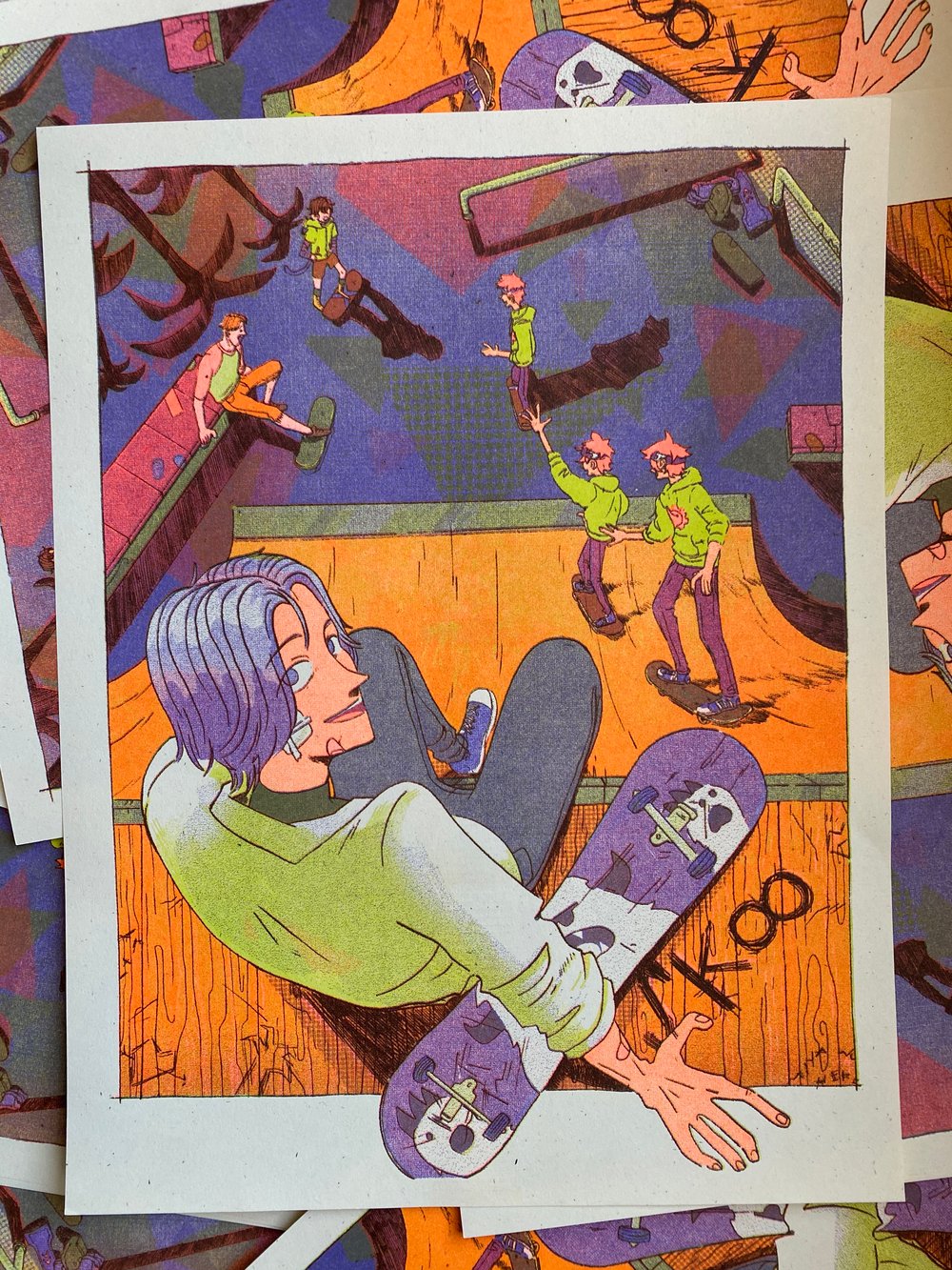 Image of SK8 Risograph