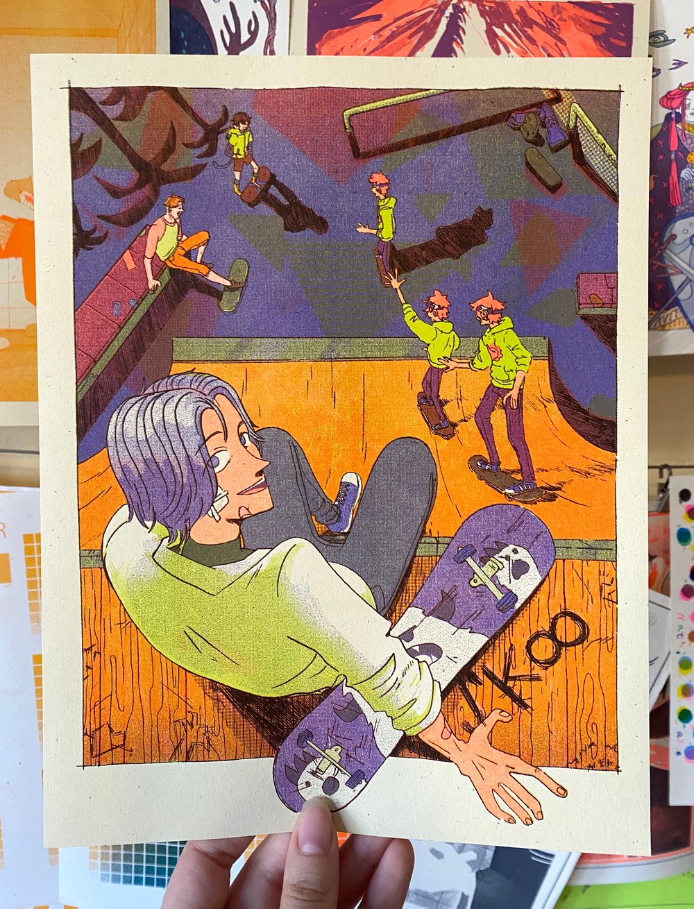 Image of SK8 Risograph