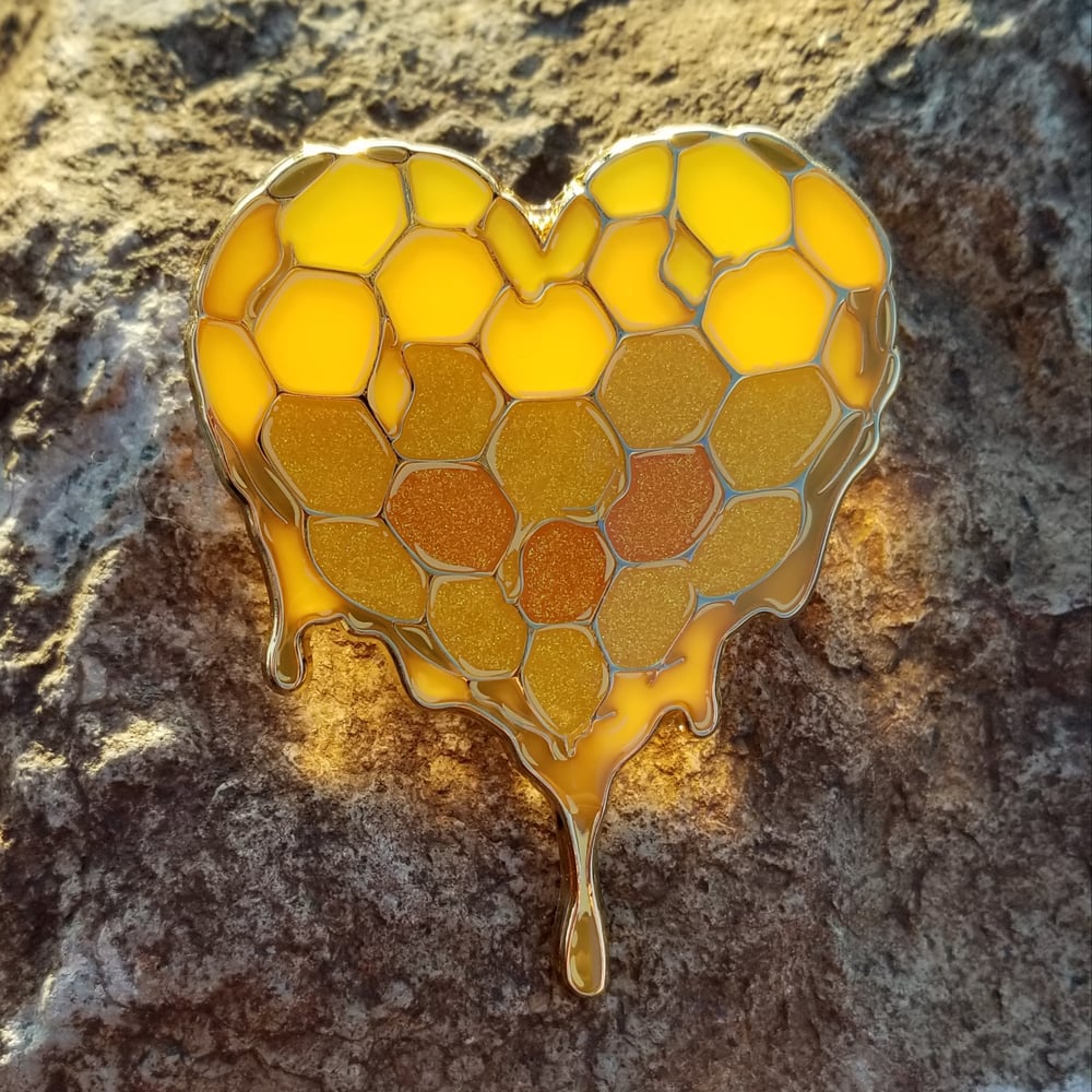 Heart of Liquid Gold Pin