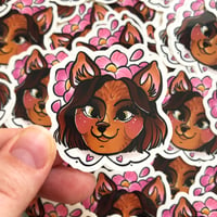 Cat lady - Sticker 5x5cm