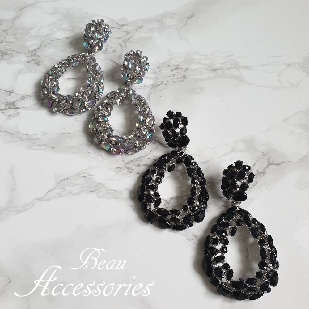 Image of Oval Statement Earrings