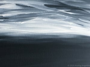 Monochrome Dawn 30x40 cm acrylic on canvas board