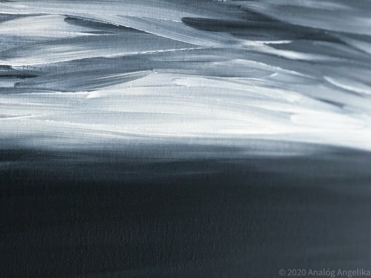 Image of Monochrome Dawn 30x40 cm acrylic on canvas board