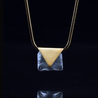 Image 1 of GROUNDING FORCE necklace //  Green Fluorite crystal