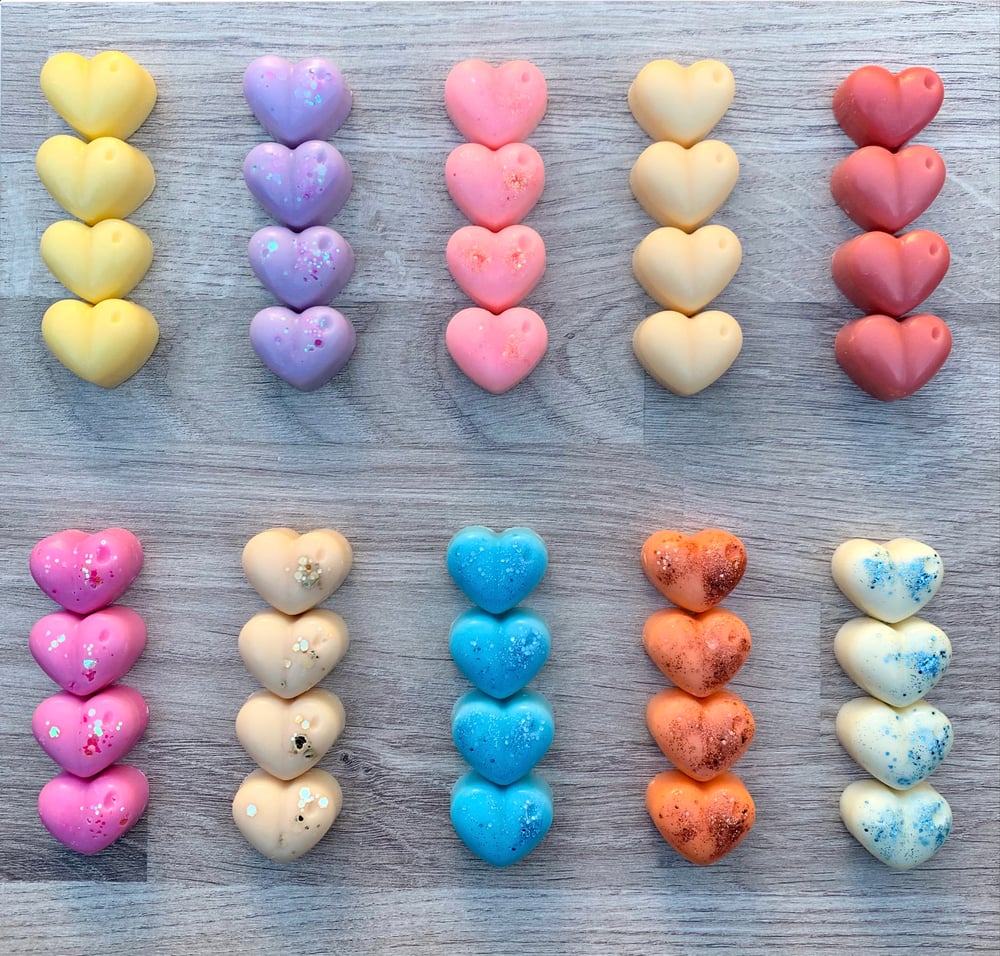 Image of 4 Pack Of Heart Wax Melts