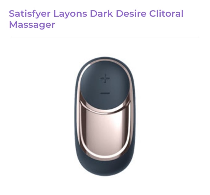 Image of Satisfyer Layons Dark Desire Clitoral Massager