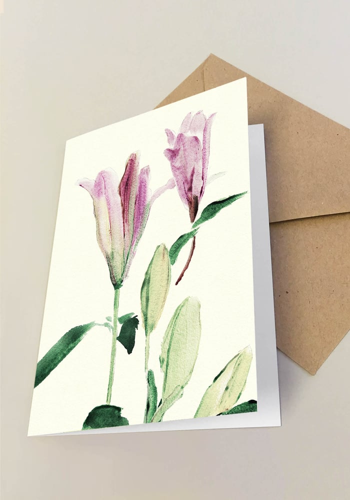 Image of 5 Notecards Lilium No. 1023