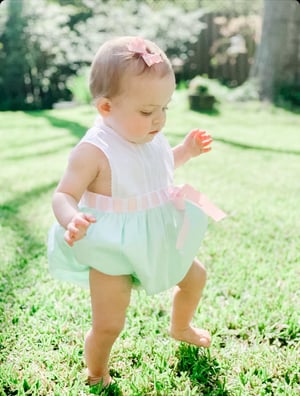 Image of Mint Heirloom Primrose Sunsuit & Dress