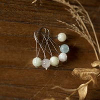 ANNEAUX MARQUEURS Morganite argent