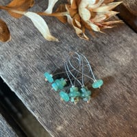 KIT MINI ANNEAUX MARQUEURS Aventurine-Turquoise argenté