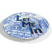 Image 2 of Let me In - Vintage English fine china Plate - UNIQUE PLATE- #0756