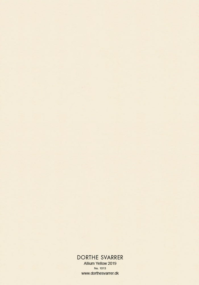 Image of 5 Notecards - Folded - Allium Yellow No.1013