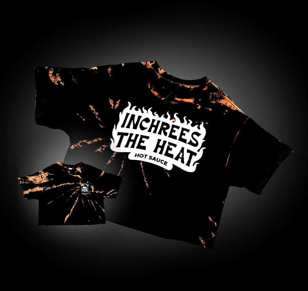  InChrees The Heat T-Shirt (Crop Tee, Bleach Dyed)