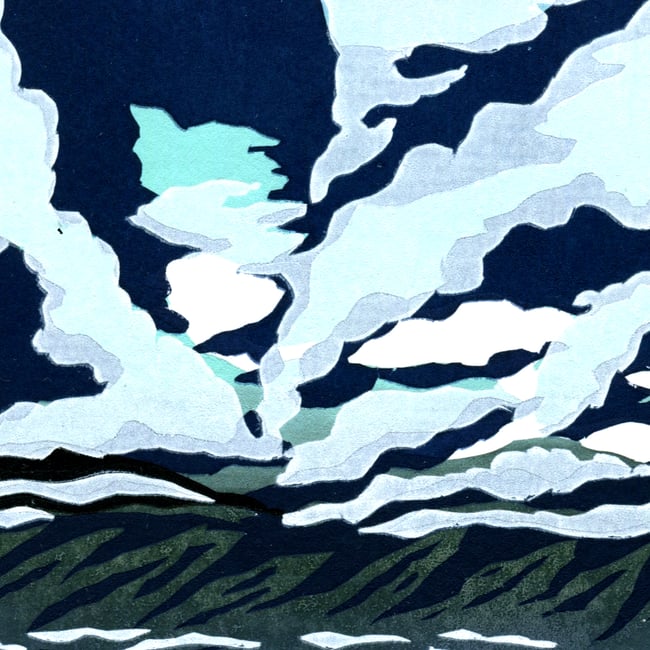 Wave Project Cloud Dreams - limited edition surfer screen print 