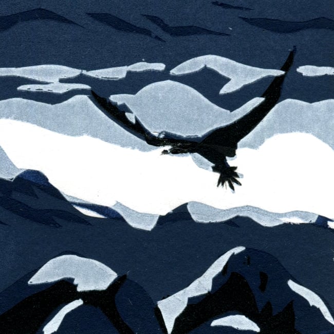 Wave Project  Paddle Hope - limited edition surfer screen print
