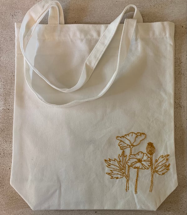 Image of Poppies Canvas Tote Bag