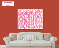 Image 3 of Monochrome Pink Allover Snoopies Giclee Print