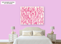 Image 4 of Monochrome Pink Allover Snoopies Giclee Print