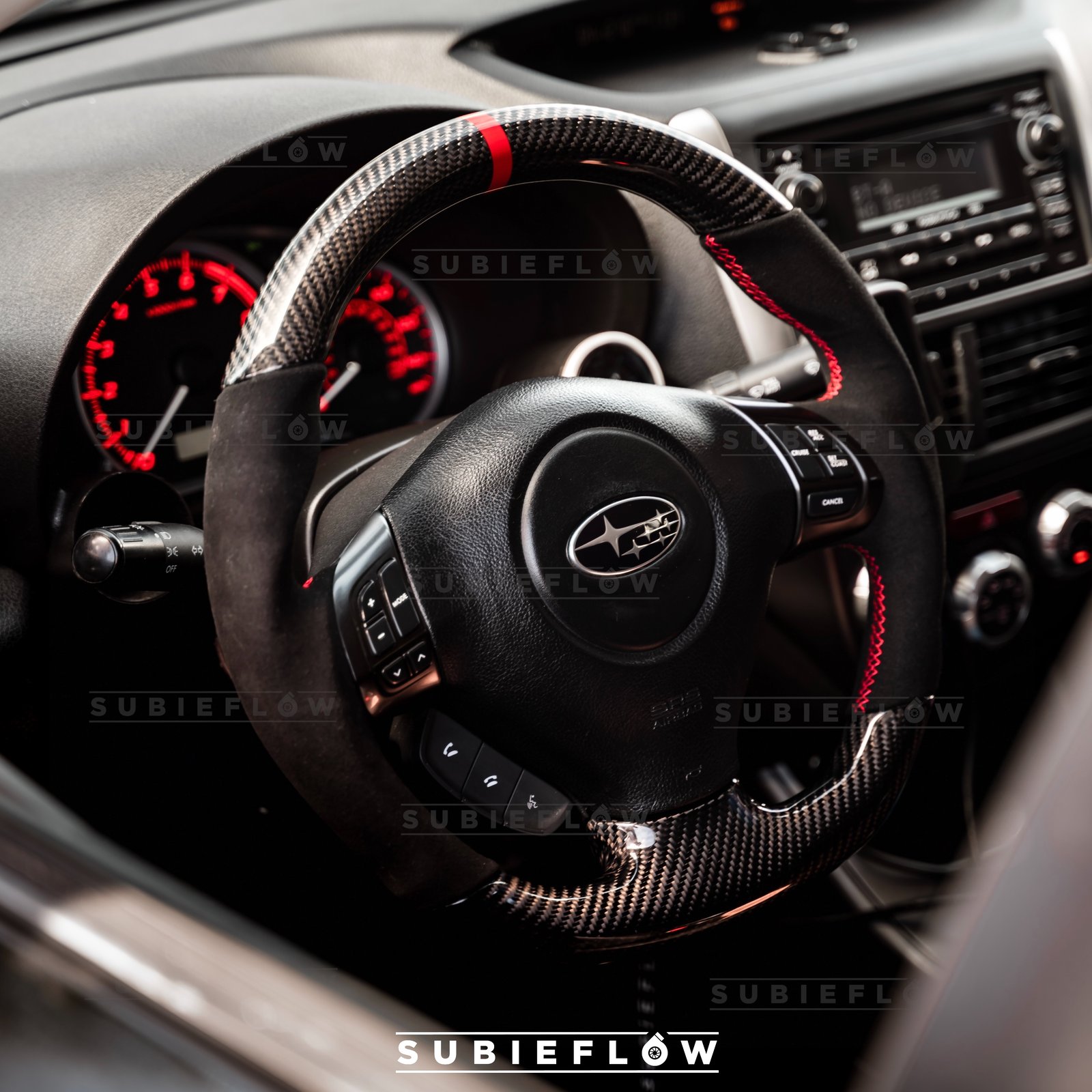 wrx carbon fiber steering wheel