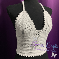 Image 1 of Custom Tied Back V-Hole Top