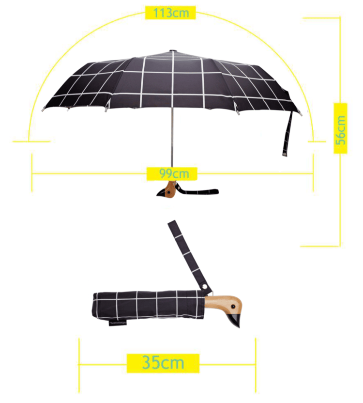 PARAPLUIE CANARD NOIR, ORIGINAL DUCKHEAD Image 5
