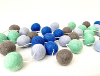 Image 2 of Felt Ball Garland - Archie