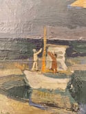 Swedish School c.1950 'Raising Sail'