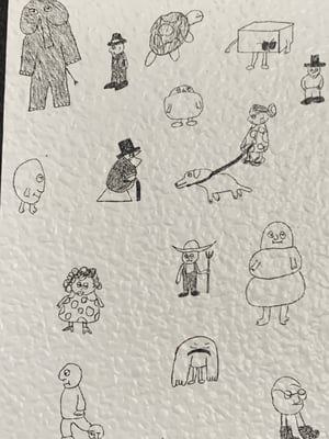 Image of Assorted Doodles Dab Mat