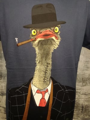 Image of ostrich mafiozo mens t shirt