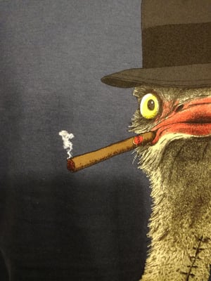 Image of ostrich mafiozo mens t shirt