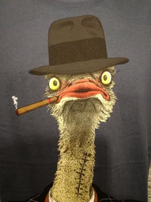 Image of ostrich mafiozo mens t shirt