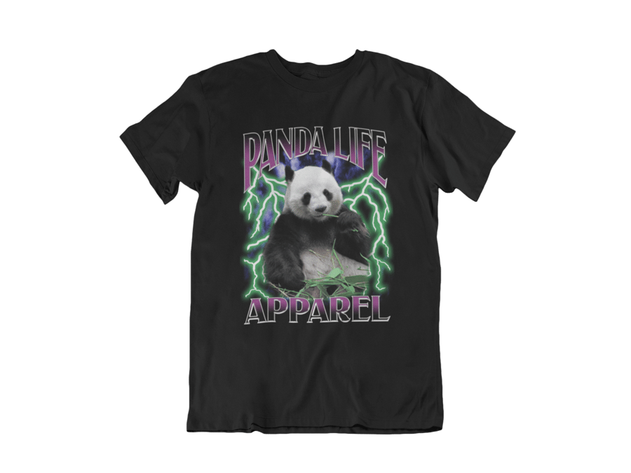 Image of Panda tshirt 90s Rap  #1