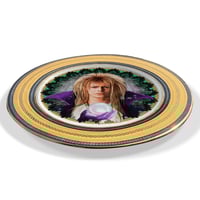 Image 2 of Jareth the Goblin King - Labyrinth-  Vintage English fine china Plate - UNIQUE PLATE- #0757