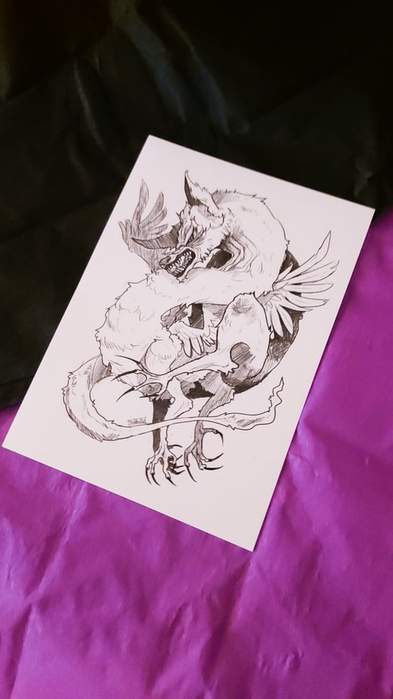 Image of Fluffy Dragon Print