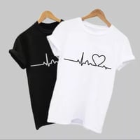 Image 4 of Heart Beat Strong Tshirt