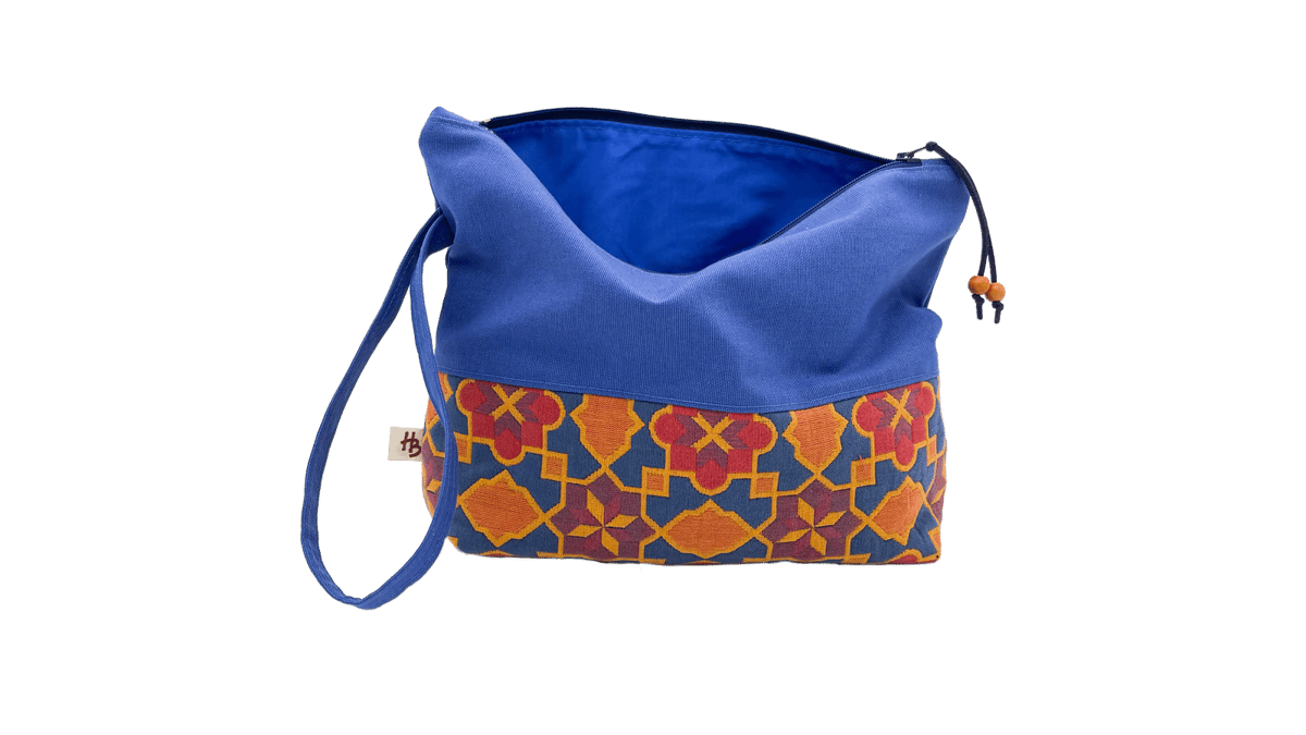 Crossbody top bag Arabic Tiles