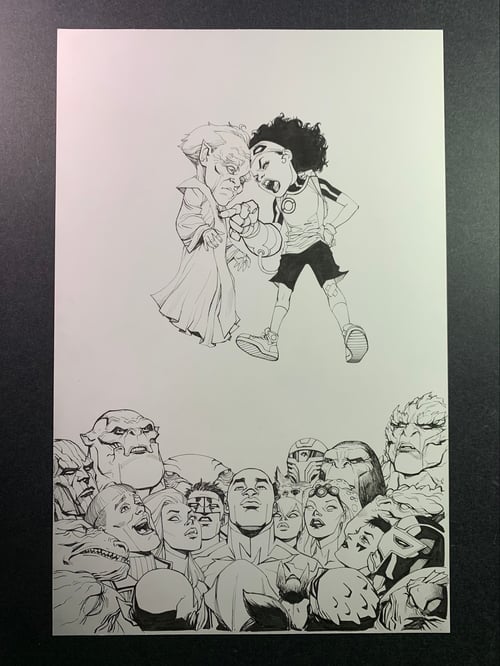 Image of GREEN LANTERN #1 cover original art