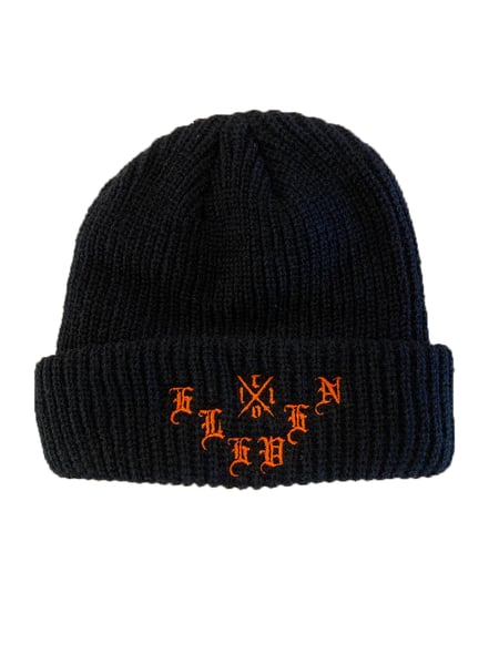 Image of Black X co.11 Olde E Beanie (B)
