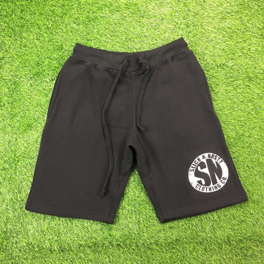 Image of Slick & Nasty Classic Fleece Shorts (Black)