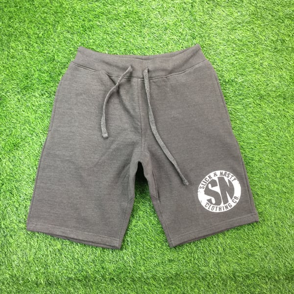 Image of Slick & Nasty Classic Fleece Shorts (Heather Charcoal)