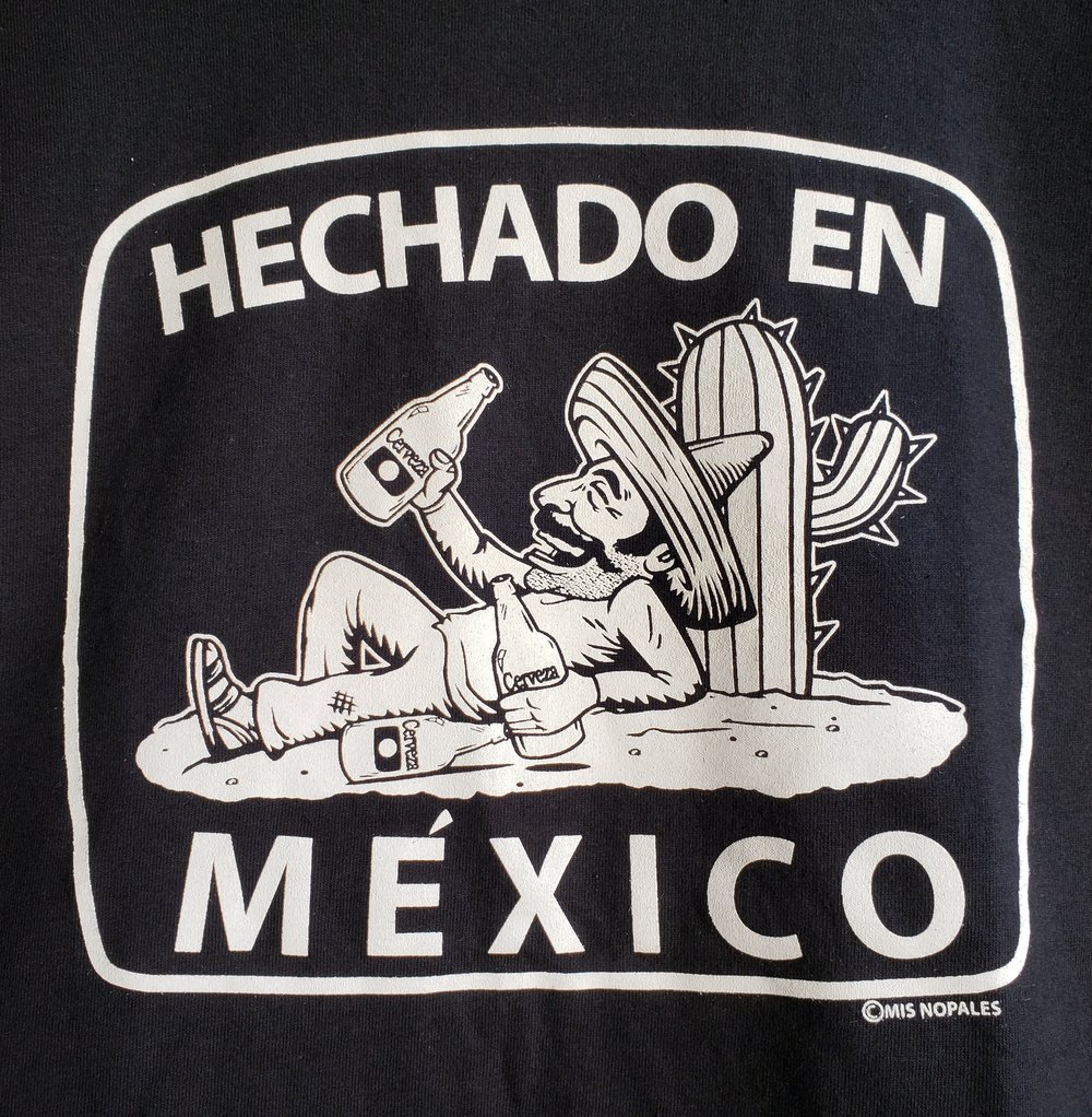 Hechado en Mexico Men's T-Shirt MEDIUM or 3XL