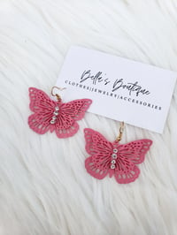 Image 2 of Butterfly Earrings 