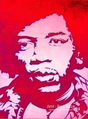 Jimi Red Haze - Limited Edition Print 1/25