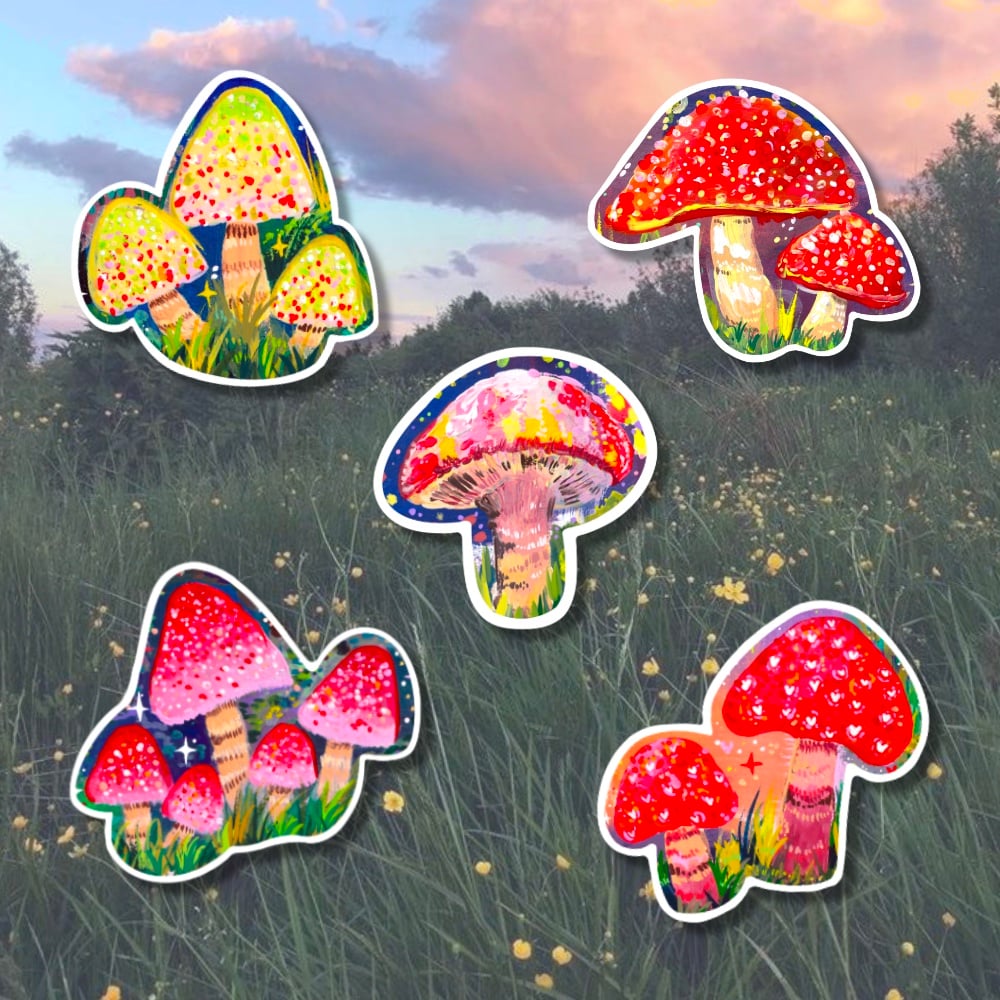 Image of MUSHROOM ✧ Vinyl Stickers Set